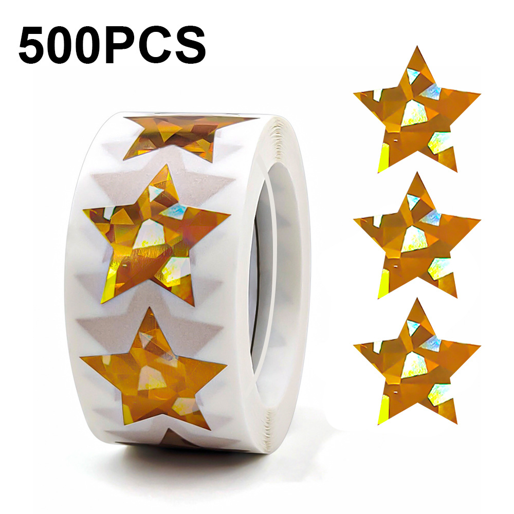 Sticker Label Roll - JCAC 500 Stück/Rolle 1 Zoll Holographische