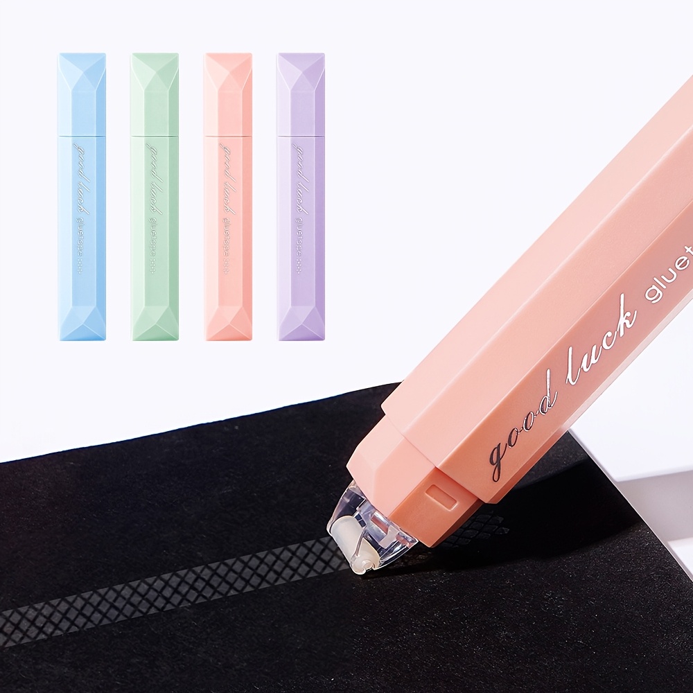 Glue Stick Pack - 4 Stück drehbare doppelseitige Klebestifte, spurlos