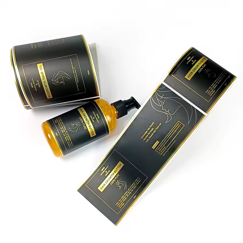 Sticker Label Roll - Benutzerdefiniertes Luxus-Vinyletikett aus Goldfolie | Benutzerdefinierte