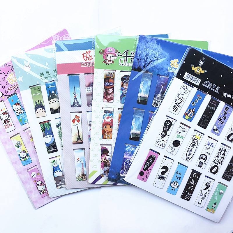 Bookmark Magnetic Clip - 18 Teile/satz Katze Turm Magnet Magnetische