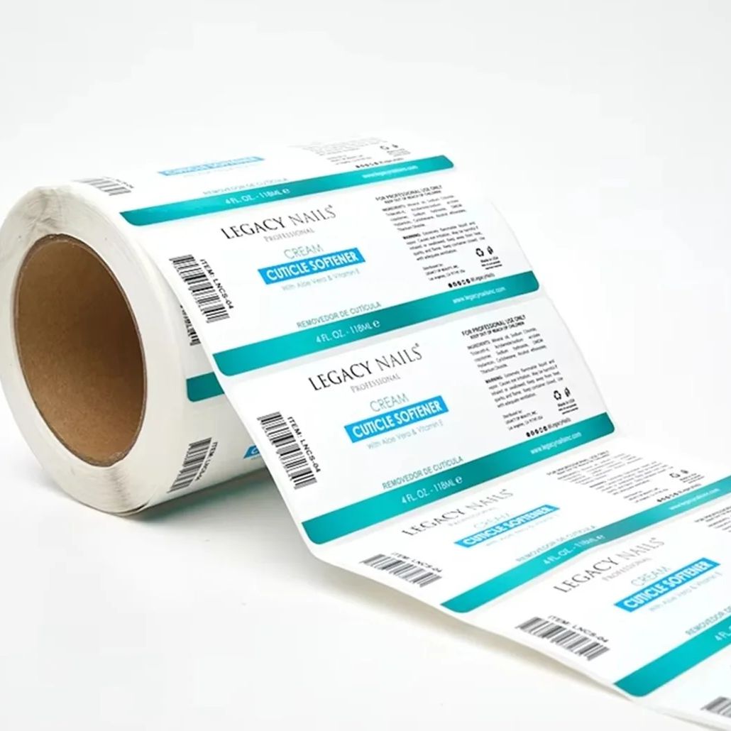Sticker Label Roll - Kundenspezifische wasserfeste Vinyl-Etikettenaufkleber | Glänzende Laminierungsrollenetiketten