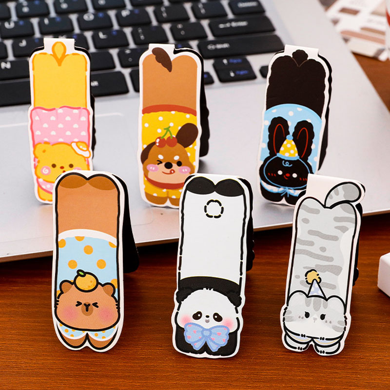 6 Stück Kawaii Niedliche Tier- – Bookmark Magnetic Clip Bewertung und Preis