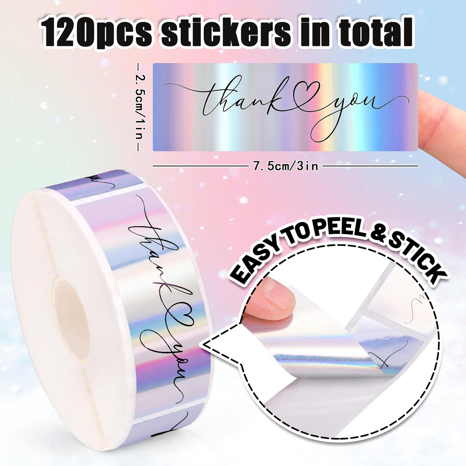 JCAC 120 Stück/Rolle 3 Zoll Go – Sticker Label Roll Bewertung und Preis