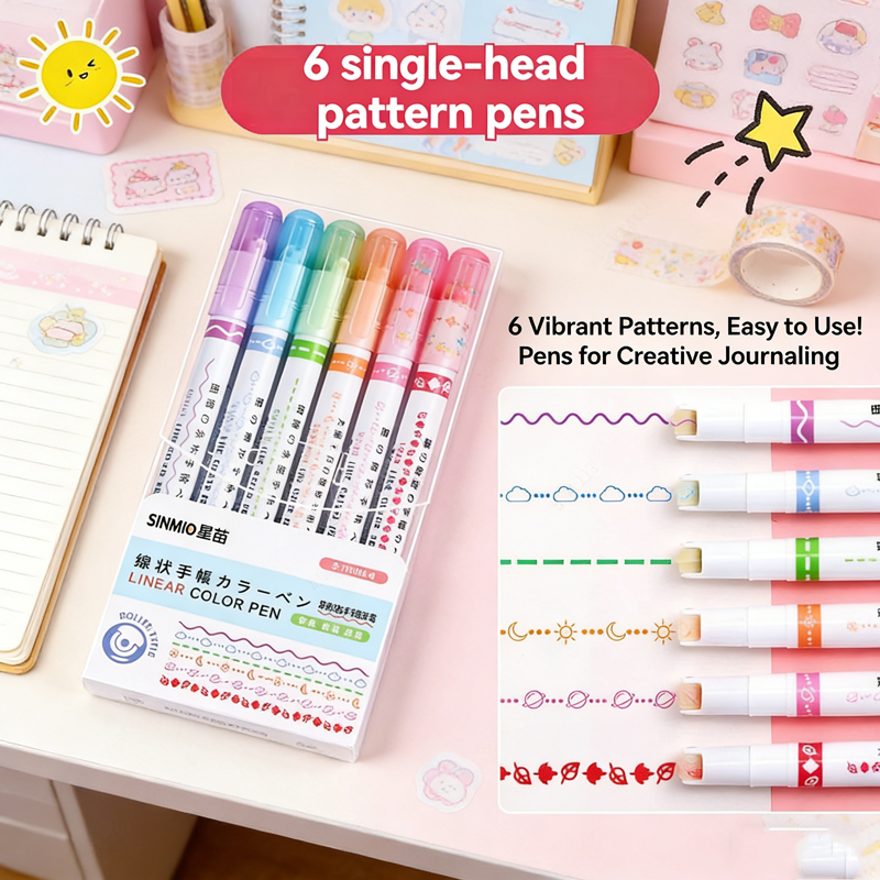 6-24 Stück/Set Blumenlinien-Fo – Highlighter Set Pastel Bewertung und Preis