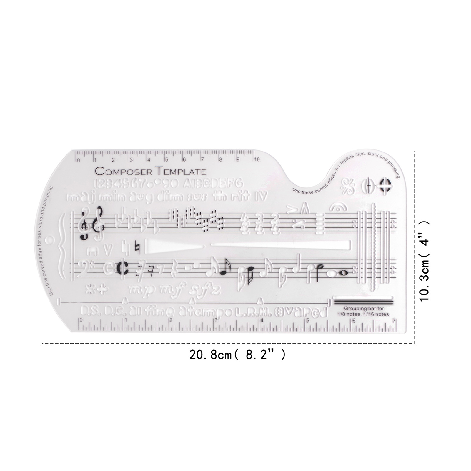 Komponist Vorlage Noten Zeichn – Ruler Set Transparent Bewertung und Preis