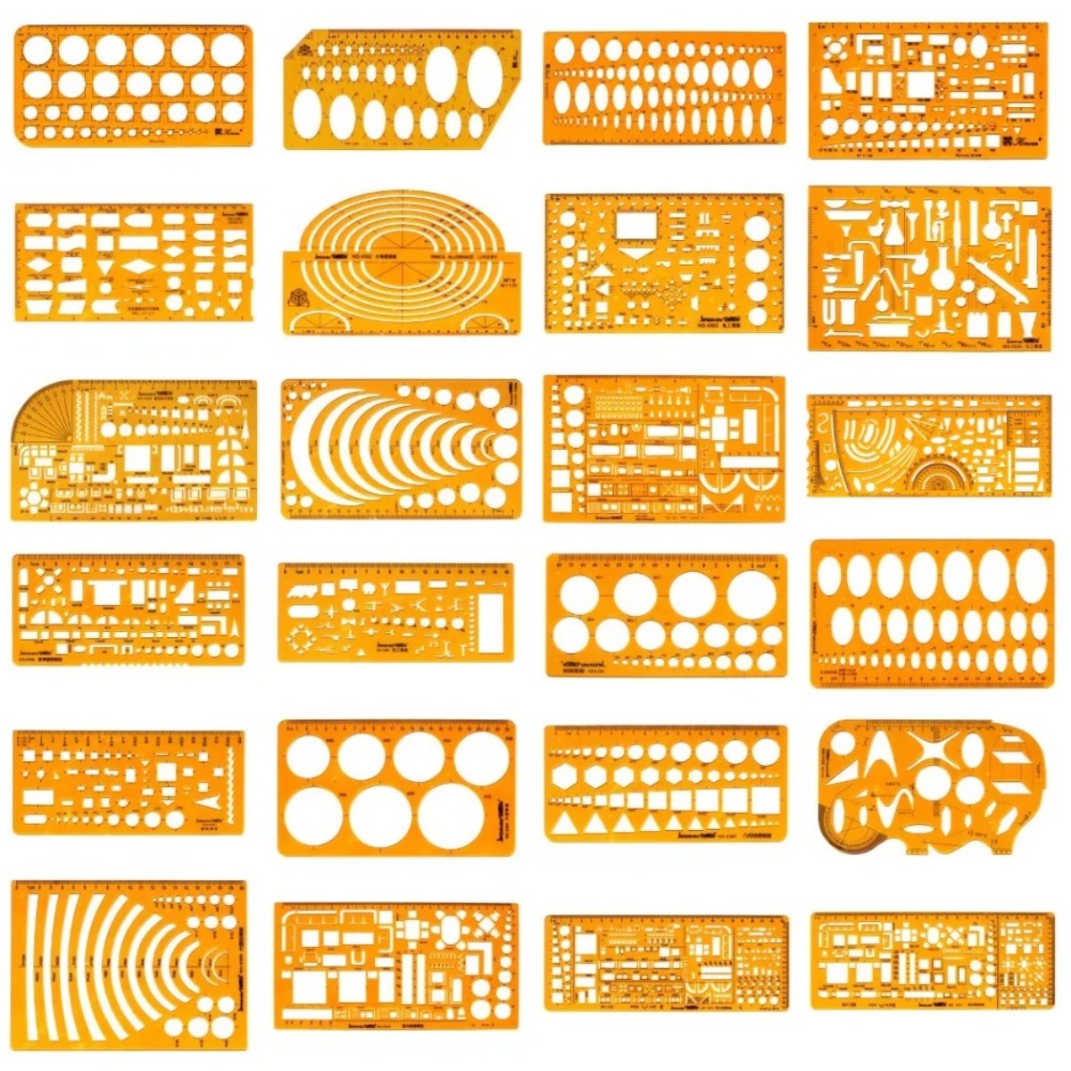 Geometrisches Zeichenschablone – Ruler Set Transparent Bewertung und Preis