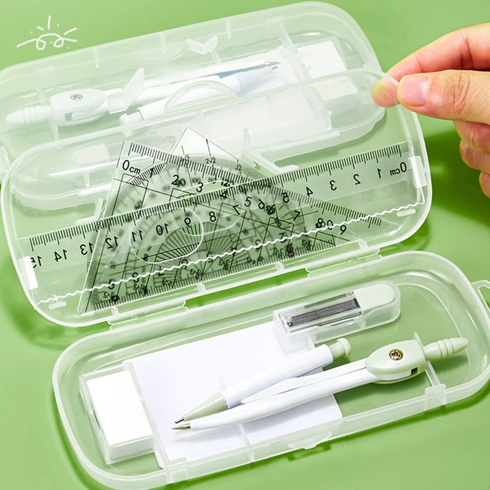 8-teiliges Set aus Plastikline – Ruler Set Transparent Bewertung und Preis