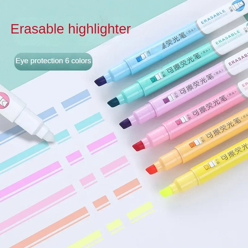 6 Stück löschbare Textmarker,  – Highlighter Set Pastel Bewertung und Preis
