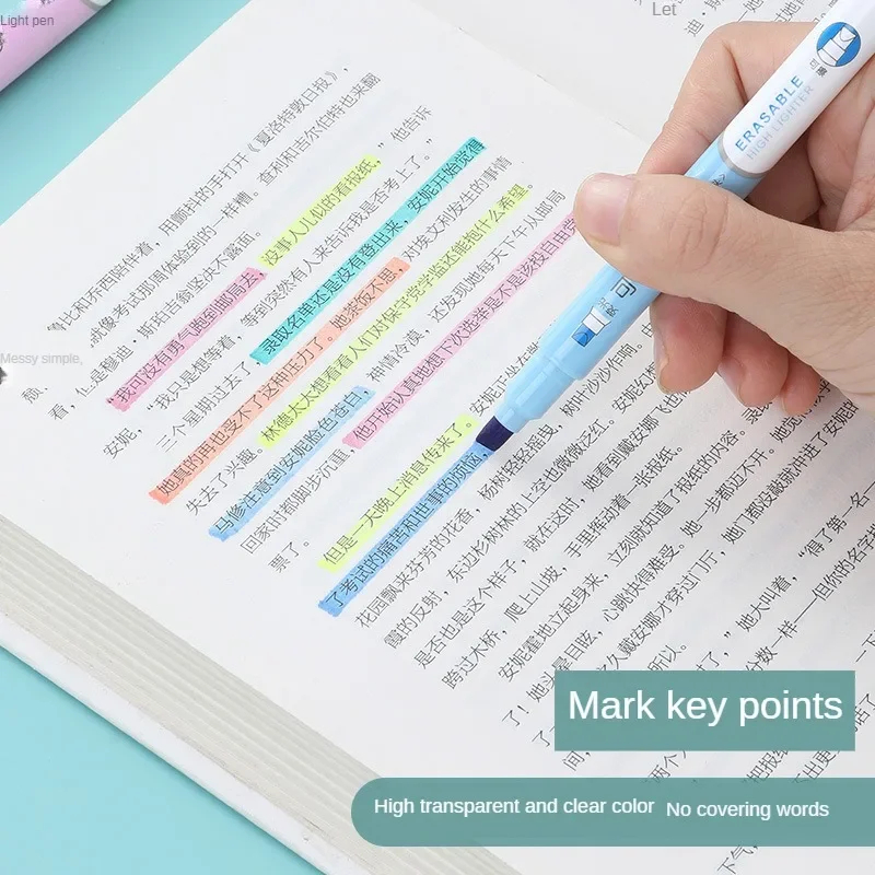 6 Stück löschbare Textmarker,  – Highlighter Set Pastel Bewertung und Preis