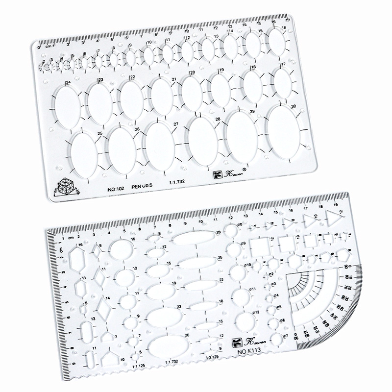 Transparente Zeichengröße, qua – Ruler Set Transparent Bewertung und Preis