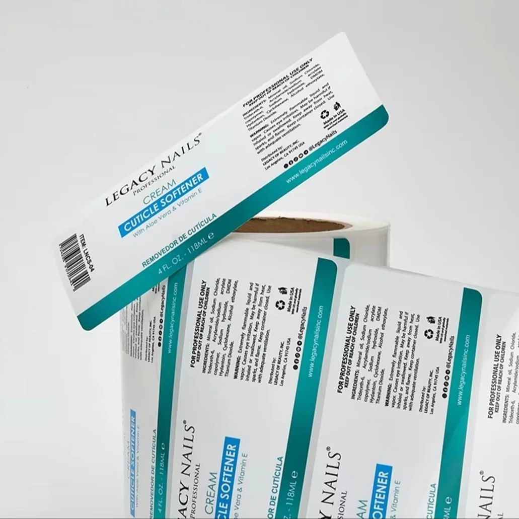 Kundenspezifische wasserfeste  – Sticker Label Roll Bewertung und Preis