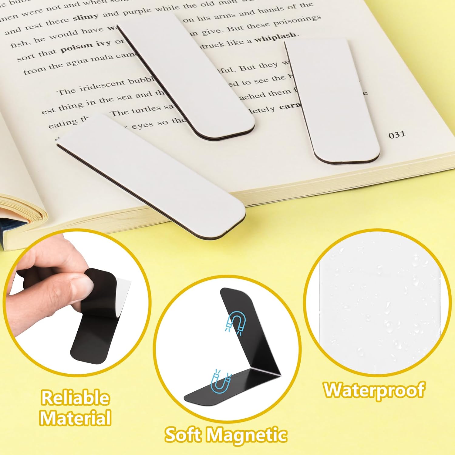 15 Stück leere magnetische Les – Bookmark Magnetic Clip Bewertung und Preis