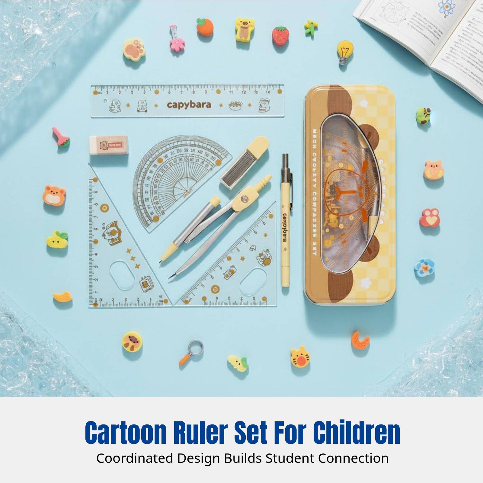 Lineal-Set für Schüler, Cartoo – Ruler Set Transparent Bewertung und Preis